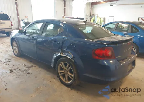 2013 Dodge Avenger Se V6 from USA, damaged, VIN 1C3CDZAGXDN521578